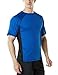 TSLA Men's UPF 50+Swim Shirt Loose-Fit Swim Tee Rashguard Top