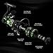 Piscifun Viper X Spinning Reel - 6.2:1 High Speed Fishing Reel, 10+1BB, Lightweight Ultra Smooth Tournament Spin Reels（2000 Series