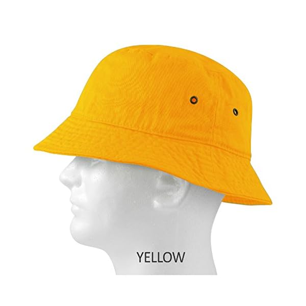 Bucket-Boonie-Unisex-GoldUS-Seller-100-Cotton-Hat-Cap
