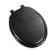 Ginsey Home Solutions 80009 Ginsey Soft, Black Elongated Toilet Seat