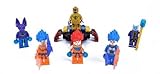 6 PCS Set Dragon Ball Z Lot Minifigures Freeze Virus Wish Son Blocks Bricks Toy