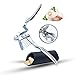 Garlic Press Stainless Steel Mincer and Crusher With Silicone Garlic Peeler(Black), Rusting-proof and Self Cleaning, Dishwasher safe By Royal Blade