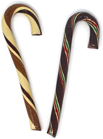 Variety Pack - 2 Hammonds Handmade Candy Canes, Hot Chocolate & Sea Salt Caramel - 2 Oz
