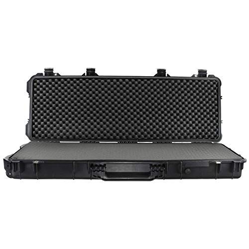 Eylar 44 Inch Protective Roller Tactical Rifle Hard Case with Foam, Mil