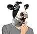Lubber Costume Cow Mask Latex Animal Head Mas Black