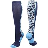TCK Digital Camo OTC Socks (Navy/Columbia Blue, Medium)