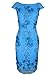 VfEmage Womens Elegant Embroidered 3D Flower Mesh Evening Cocktail Dress