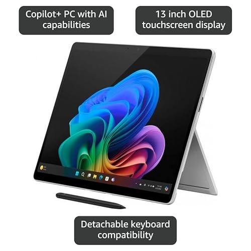 Microsoft Surface Pro 2-in-1 Laptop/Tablet (2024), Windows 11 Copilot+ PC, 13