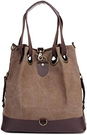 Fansela(TM) Womens Stylish Superb Casual Canvas Shoulder Handbag Crossbody Bag (Brown)