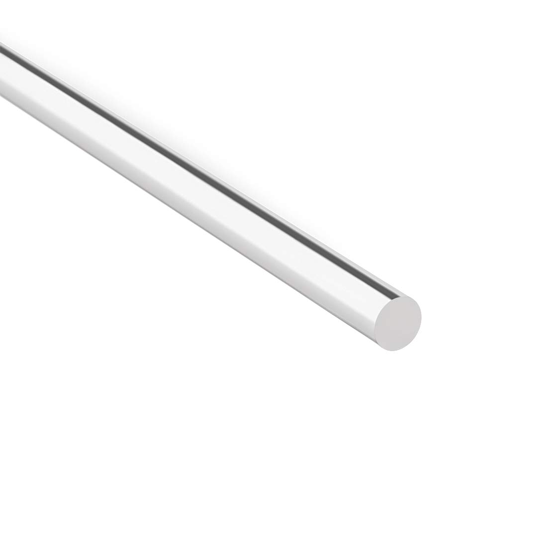 sourcing map Acrylic Round Rod,Clear,0.2 inch Diameter 10i inch Length,Solid Plastic PMMA Bar Stick 2pcs - Image 4