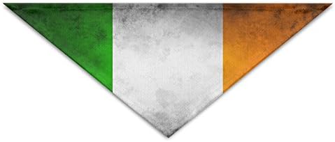 YouDeFangA Retro Ireland Flag Dogs Birthday Bandana Scarf,washable Puppy Cat Neckerchief,triangle Bibs Accessory For Small Pet - Great Gift Idea
