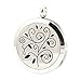 Jenia Aromatherapy Essential Oil Diffuser Necklace Stainless Steel Locket Pendant With 8 Felt Pads 24''
