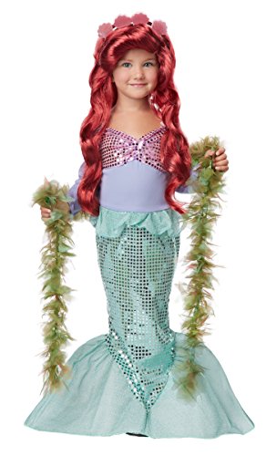 California Costumes Little Mermaid Toddler Costume & Seaweed Boa Bundle Costume, Green