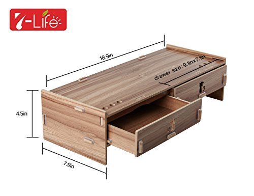 7life Diy Adjustable Eco Friendly Wood Computer Monitor Riser