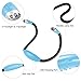 LEDGLE Updated Neck Light for Knitting Portable Book Light for Reading in Bed with 4 Brightness Levels, Flexible Comfortable Soft Silicone Arms, Perfect for Craft, Knitting, Repairing (Blue)