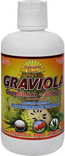 2Pack! Dynamic Health Graviola Guanabana-Soursop Extract Superfruit Juice Blend - 32 oz