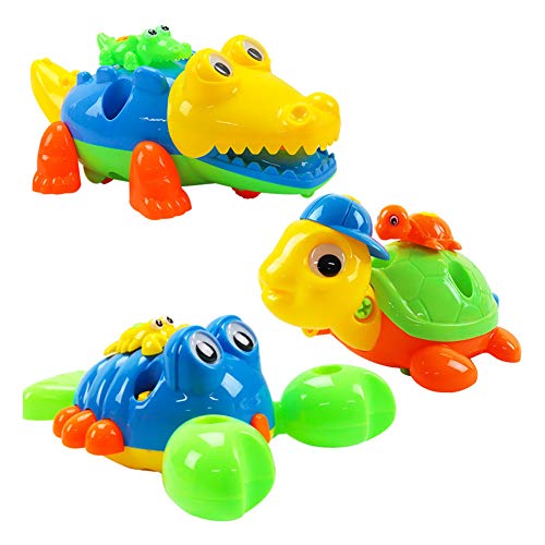 DishyKooker Children Hands-on Assembling Nut Tool Combination Detachable Puzzle Dis-Assembly Education Toy for Kids Disassembly Toys [Lobster + Turtle + Crocodile - PVC Bag]