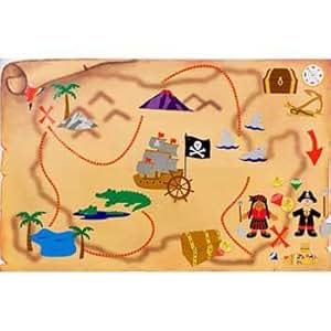 amazoncom pirate treasure map activity kit 12 pack toys games