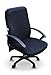 Cover - For Office Computer Desk Chairs - Solid Black - Chair Slipcover - Removable & Washable - Made In America - The Chirt