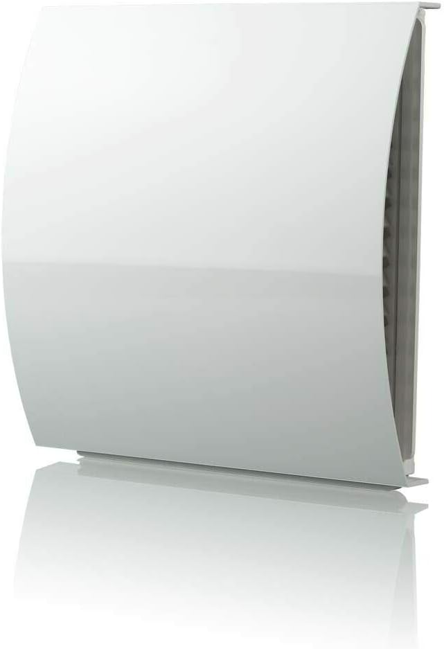 Fantronix 100mm White External Wall Vent Cover with Draft Exclusion