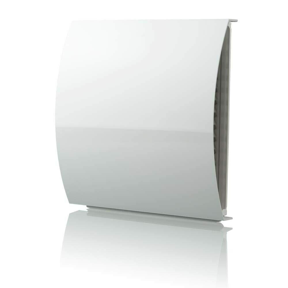 Fantronix 125 mm (5”) White External Wall Vent Cover – Wind & Sound Reducing Baffle with Draft Exclusion for Extractor Fans & Heat Recovery