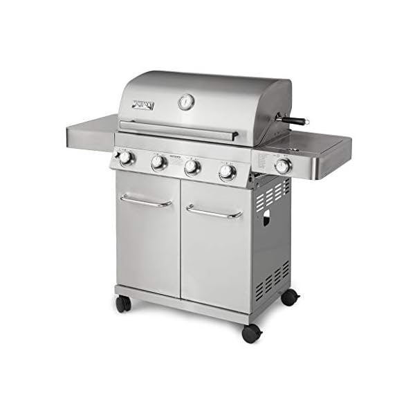 Monument-Grills-17842-Stainless-Steel-4-Burner-Propane-Gas-Grill-with-Rotisserie
