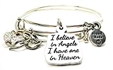 I Believe In Angels I Have One In Heaven 2 Piece Bangle Set Chubby Chico Charms Exclusive