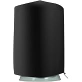 Yumna Fountain Cover 210D Oxford Waterproof Dustproof Cover, Heavy Duty Waterproof Bird Bath Cover, 100 Weather Resistant Water Fountain Cover for Winter Outdoor Garden Fountain Statue, 89x61cm