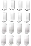 Adhesive Hooks, KOSIN Heavy Duty Wall Hooks Stainless Steel Ultra Strong Waterproof Wall Hangers for Robe, Coat, Towel, Keys, Bags, Home, Kitchen, Bathroom - 16 Pack