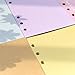 Chris-Wang 5 Sets Assorted Colors Ruled/Plain/to Do List/Blank Refills Inserts Filler Paper Pages for 6-Holes Binder/Journal/Dairy/Day Planner/Personal Organizer, A6 Size, 40 Sheets/Set