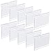 Canomo 60 Pack Plastic Wire Shelf Price Label Holders Merchandise Display Sign Display Holder (6cm x 4.2cm), Clear