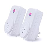 Smart Plug Wi-Fi Mini Outlet Aneken Smart Socket Compatible with Amazon Alexa Google Assistant Remote Control Devices from Anywhere Timing Function Voice Control Home Device No Hub Required (2 Pack)