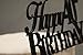 All About Details Happy 40th Birthday Cake Topper,1pc, 40th Birthday, Cake Decoration, Party Decor (Black)