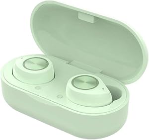 Granvela TW60 TWS Earbuds, True Wireless Steoro Wireless Blutooth 5.0 Earphones with Charging Case for iPhone,iPad and Smartphones-Green