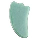Jovivi Gua Sha Scraping Massage Tool, Natural Rose Quartz/Green Aventurine Wing-shape Guasha Board Traditional Scraper Tool (Green Aventurine Stone)