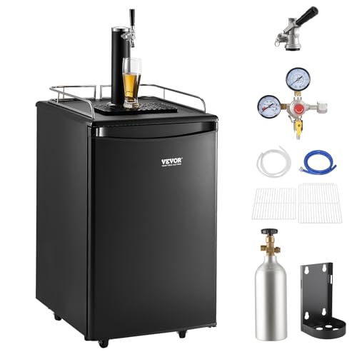 VEVOR Beer Kegerator, Single Tap Commercial Draft Beer Dispenser for D system,