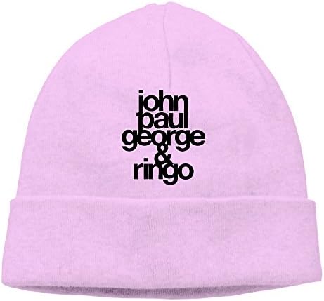 Adult Beatles Pink Knitted Beanies Head Cap Winter Caps