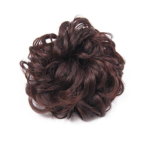 Ryalan Synthetic Hair Bun Extensions Messy Hair Scrunchies Hair Pieces for Women Hair Donut Updo Ponytail Hairpiece (2/33#)