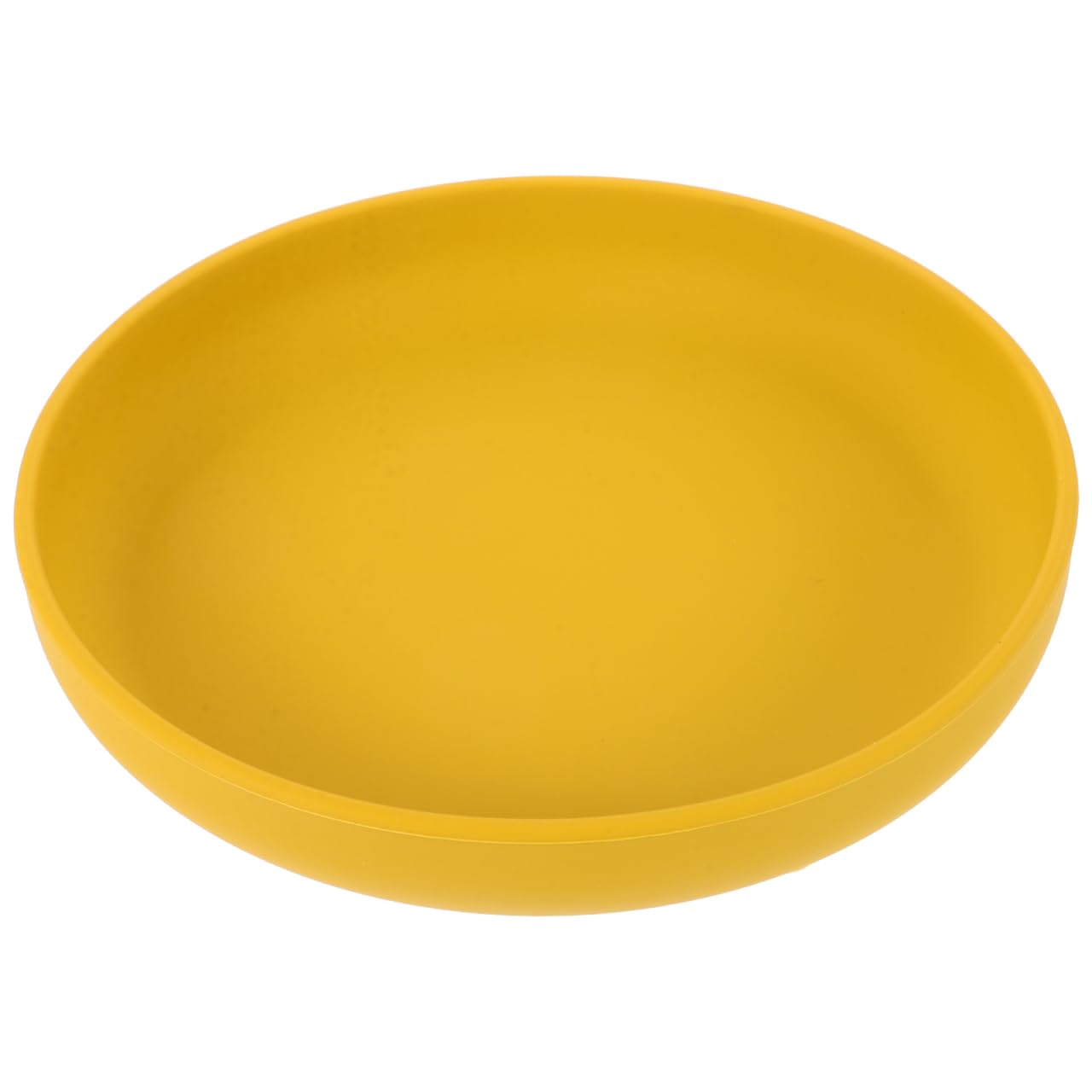 Ciieeo Elderly Care Anti-Spill Scoop Plate with Suction Cup Base 7.68 Inch Non-Slip Silicone Dining Plate for Disabled Self-Feeding and Senior Tableware