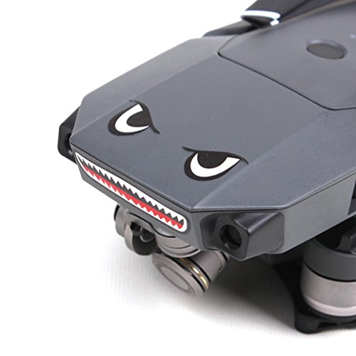 Digood Shark Decoration Waterproof Decal Skin Sticker for DJI Mavic Pro RC Drone (blue+Black) - Thumbnail 7