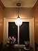 YUBOLE Vintage Pendant Light Kitchen Island Hanging Light Fixture Cracked Glass Shade Red Antique Copper