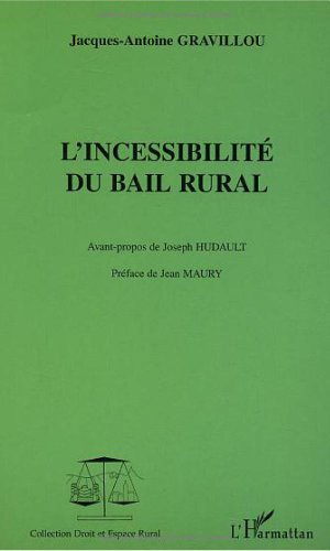 L' incessibilité du bail rural