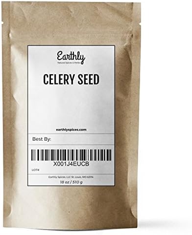 Celery Seed - Earthly Spices Bulk Premium Celery Seed (18 Ounce / 1.125 Pounds)