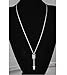BeeSpring Simple Necklaces Silver Color Long Chain Pendant Necklaces