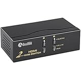 Sea Wit KVM Switch, 2 Port HDMI KVM Switch with Cable Kit and Supports EDID HDCP 1080p 3D and Auto Scan,for Windows /XP/Vista Linux and Mac- 2 in 1 out