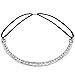 LUX ACCESSORIES Bridal Stretch Chain Crystal Pave Headband