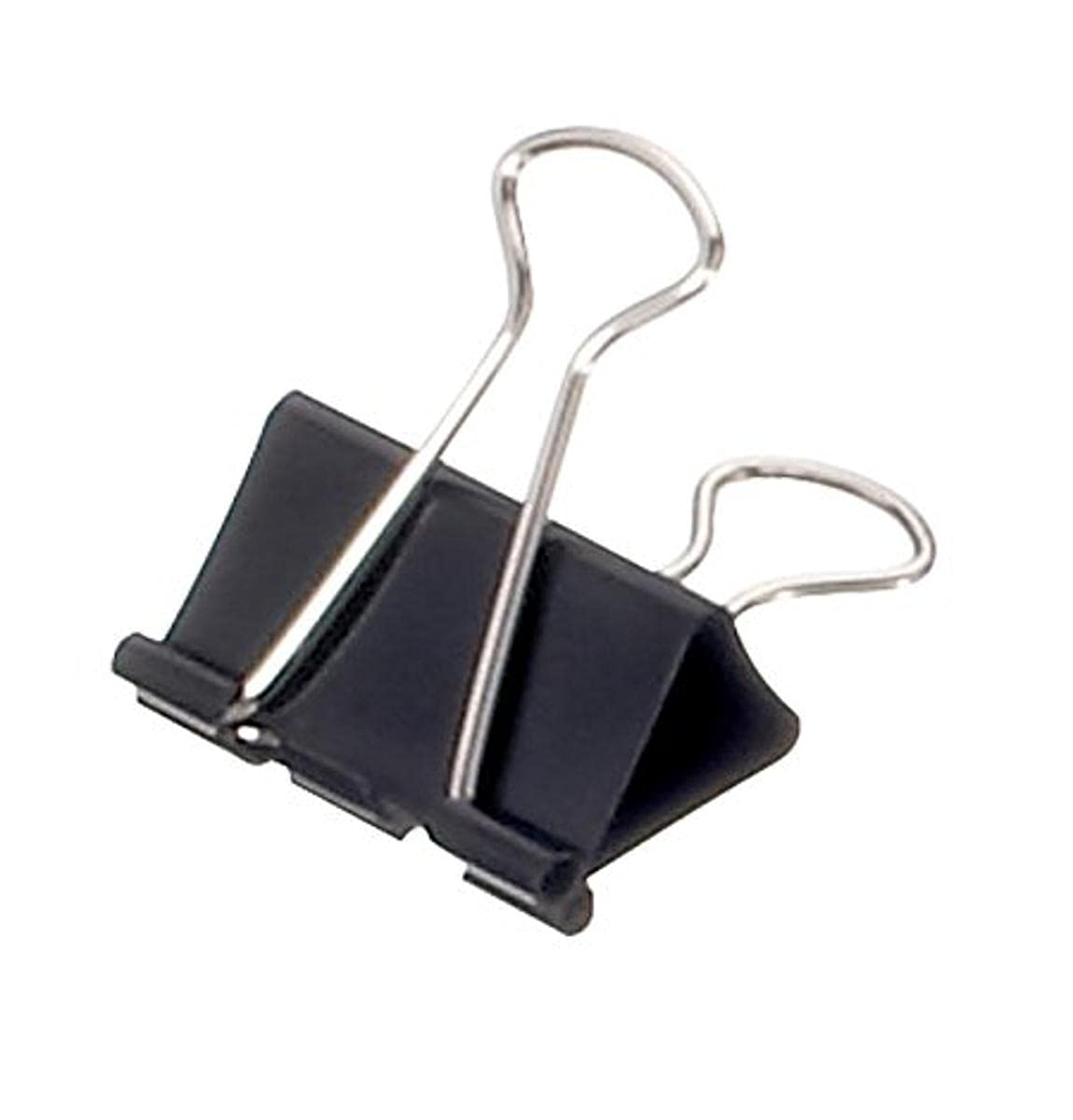 MAUL Original Mauly Clamp (Pack of 12) 19 mm | Attachment with 7 mm for Clamping up to 70 Sheets of Paper | Versatile Use in the Office, Kitchen Gadgets and in the Household | Black
