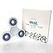 Balai Tri-Spinner Fidget Toy Hand Spinner EDC Focus Toy Perfect For ADD, ADHD, Anxiety, and Stress Relief (White Blue))