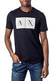 A|X ARMANI EXCHANGE mens Crew Neck Logo Tee T