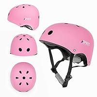 XPRIT Skateboarding, Scooter, Bike, Helmet w/Impact Resistance (Pink, Small)